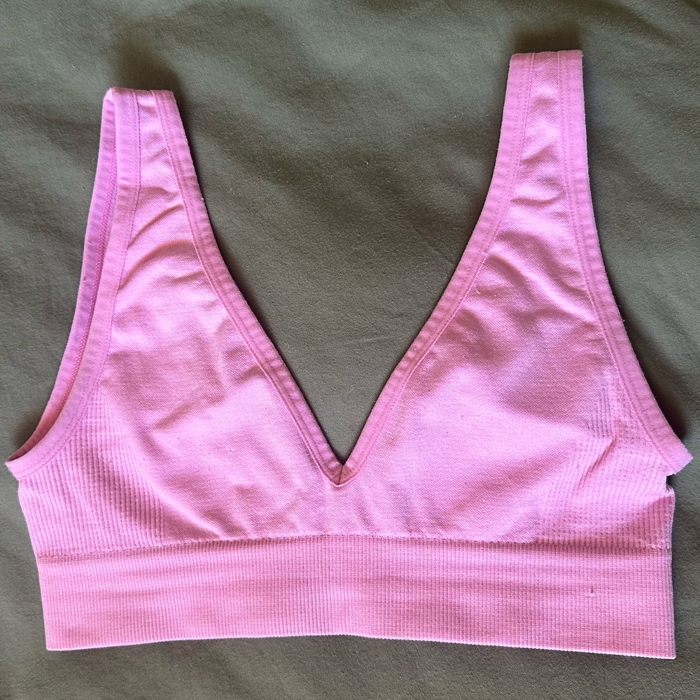 We Wore What Light pink Sports Bra